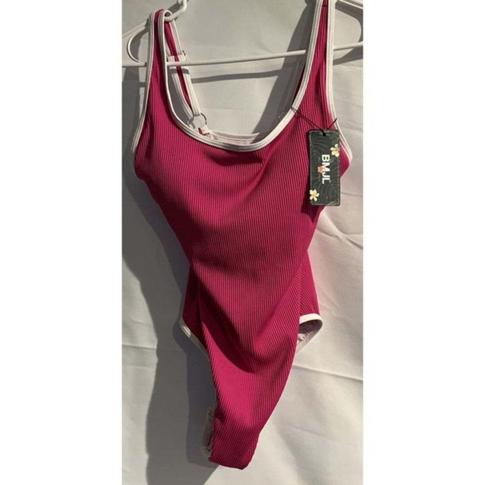 BMJL Women's One Piece Swimsuit Sports Adjustable Strap Pink Sz‎ Small